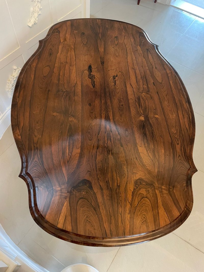 Outstanding Quality Large Antique Victorian Rosewood Centre/Dining Table - Image 7